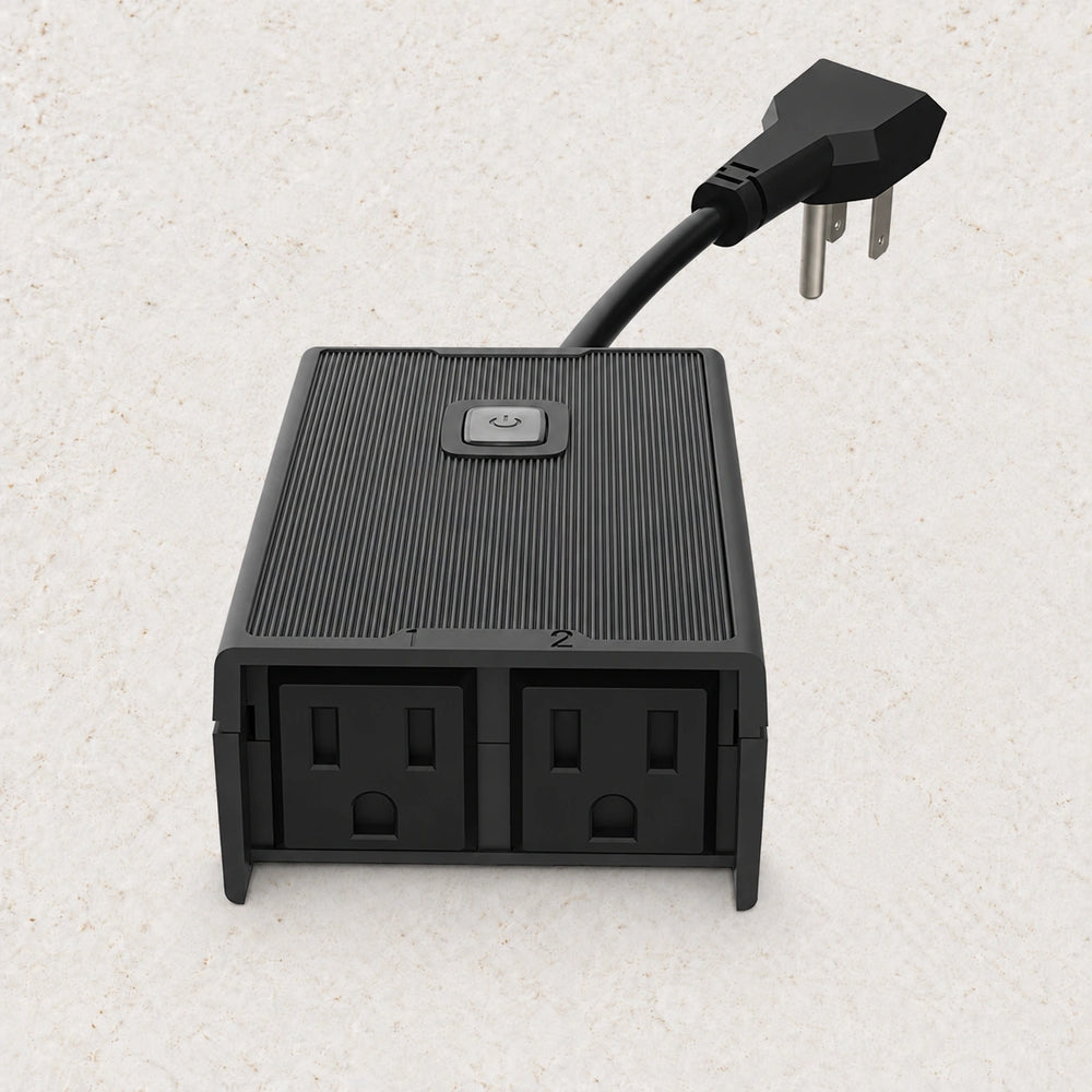 YoLink Outdoor Plug with Two Independent Outlets — product-only photograph