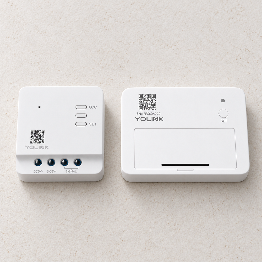 YoLink Garage Door Kit 1 — arranged main components
