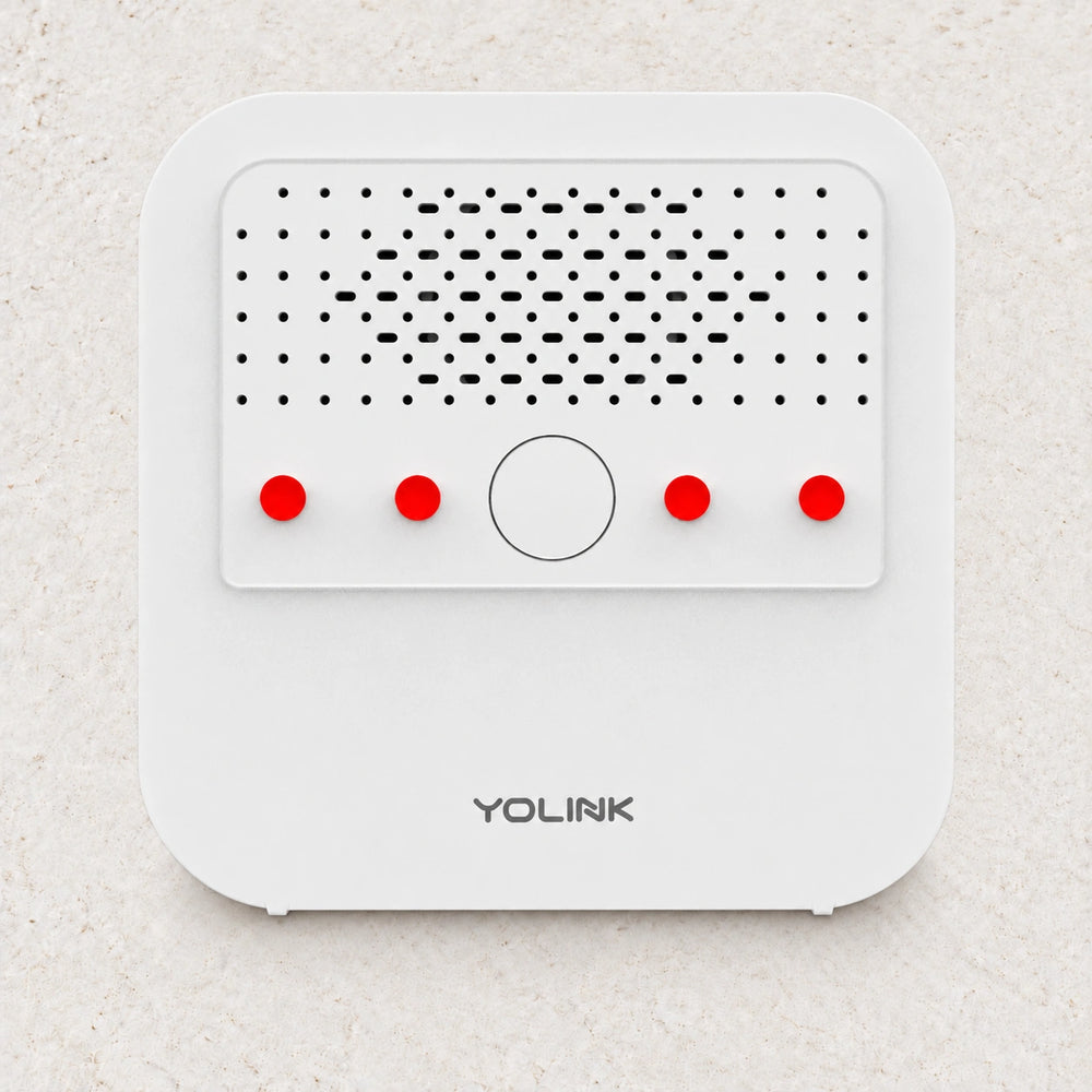YoLink Indoor Siren Alarm — product-only photograph