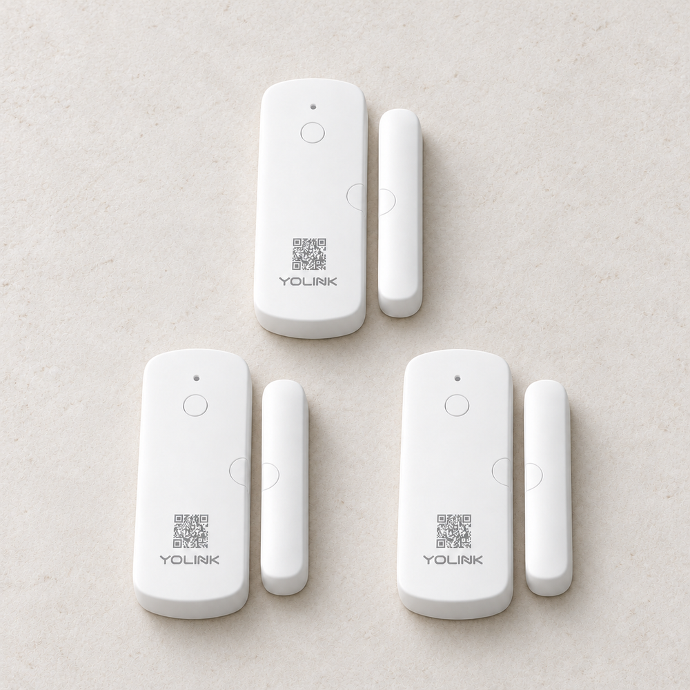 YoLink Door Sensor, 3-Pack — arranged main components