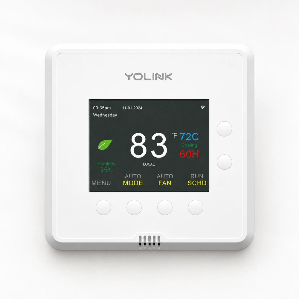 YoLink Thermostat, Heat Pump Compatible — product-only photograph