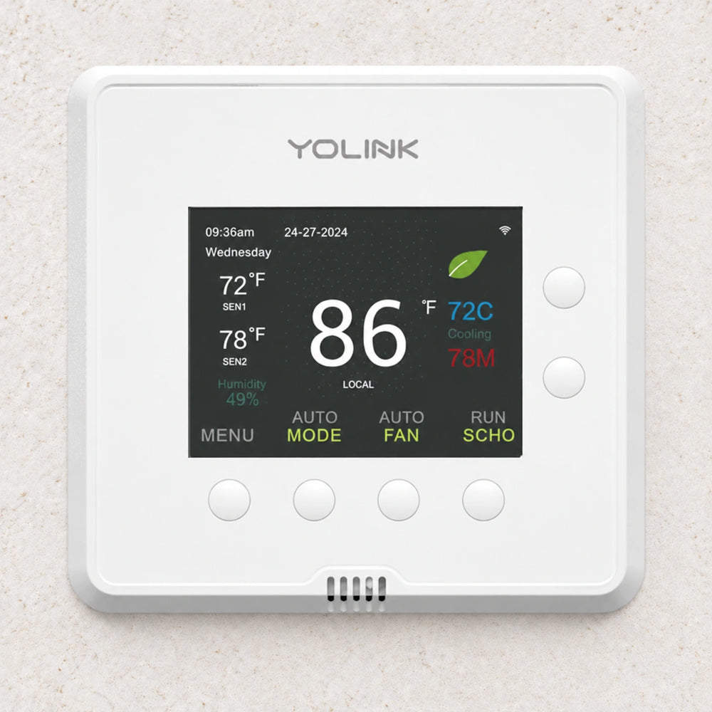 YoLink Thermostat 2, Dual-Stage Heat & Cool — product-only photograph