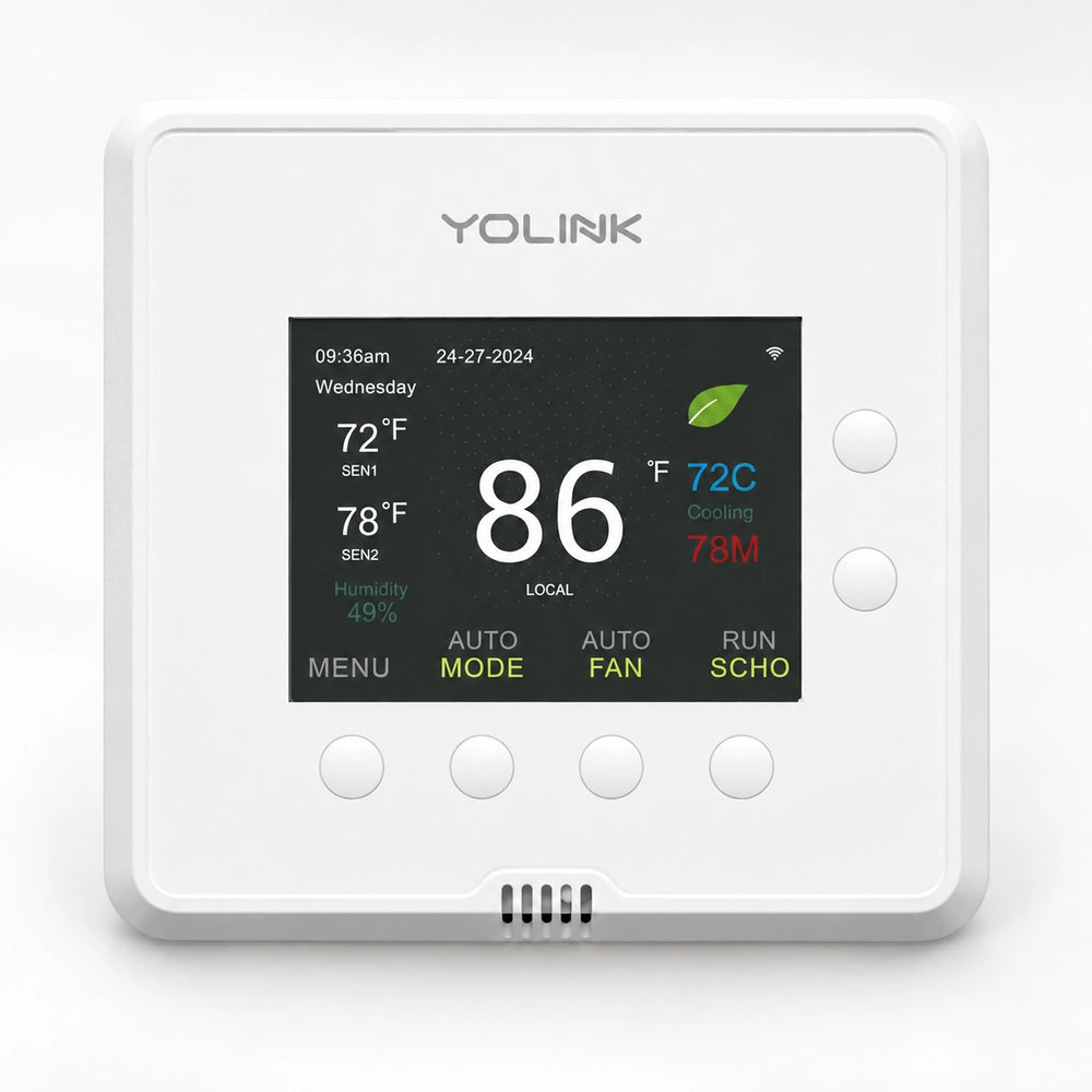YoLink Thermostat 2, Dual-Stage Heat & Cool — product-only photograph