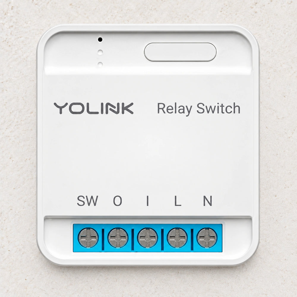 YoLink Relay Switch with Power Monitoring, 15A — product-only photograph