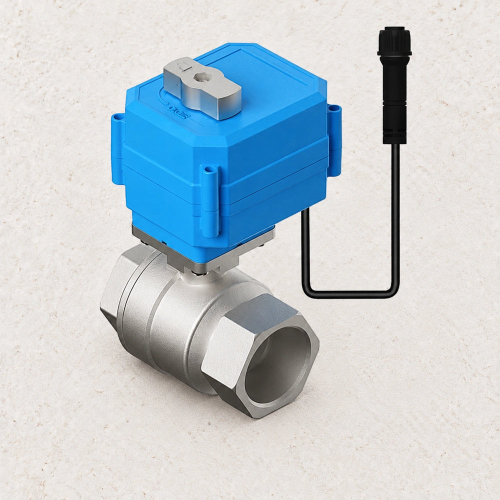 YoLink DN50 Stainless Steel Motorized Valve, 2-inch — product-only photograph