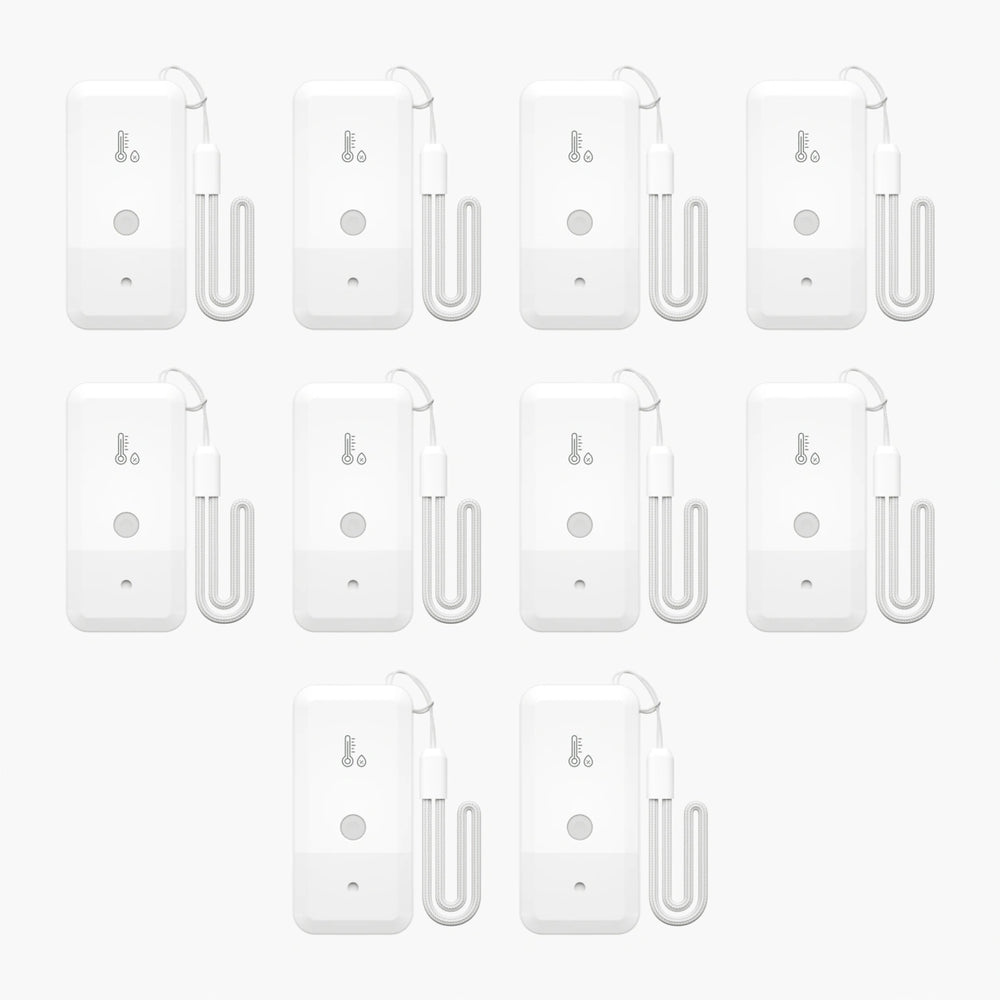 YoLink Temperature & Humidity Sensor YS8007, 10-Pack — arranged main components