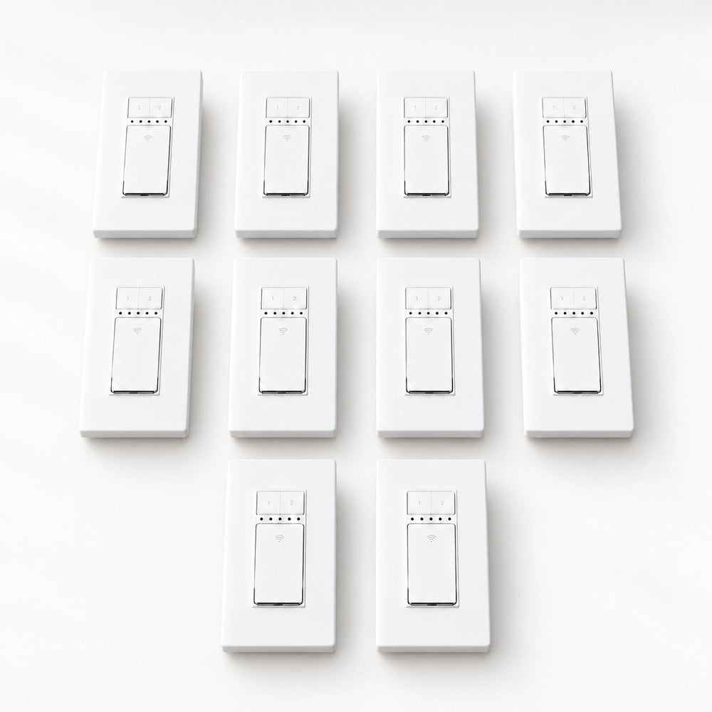 YoLink In-Wall Switch 2, 10-Pack — arranged main components