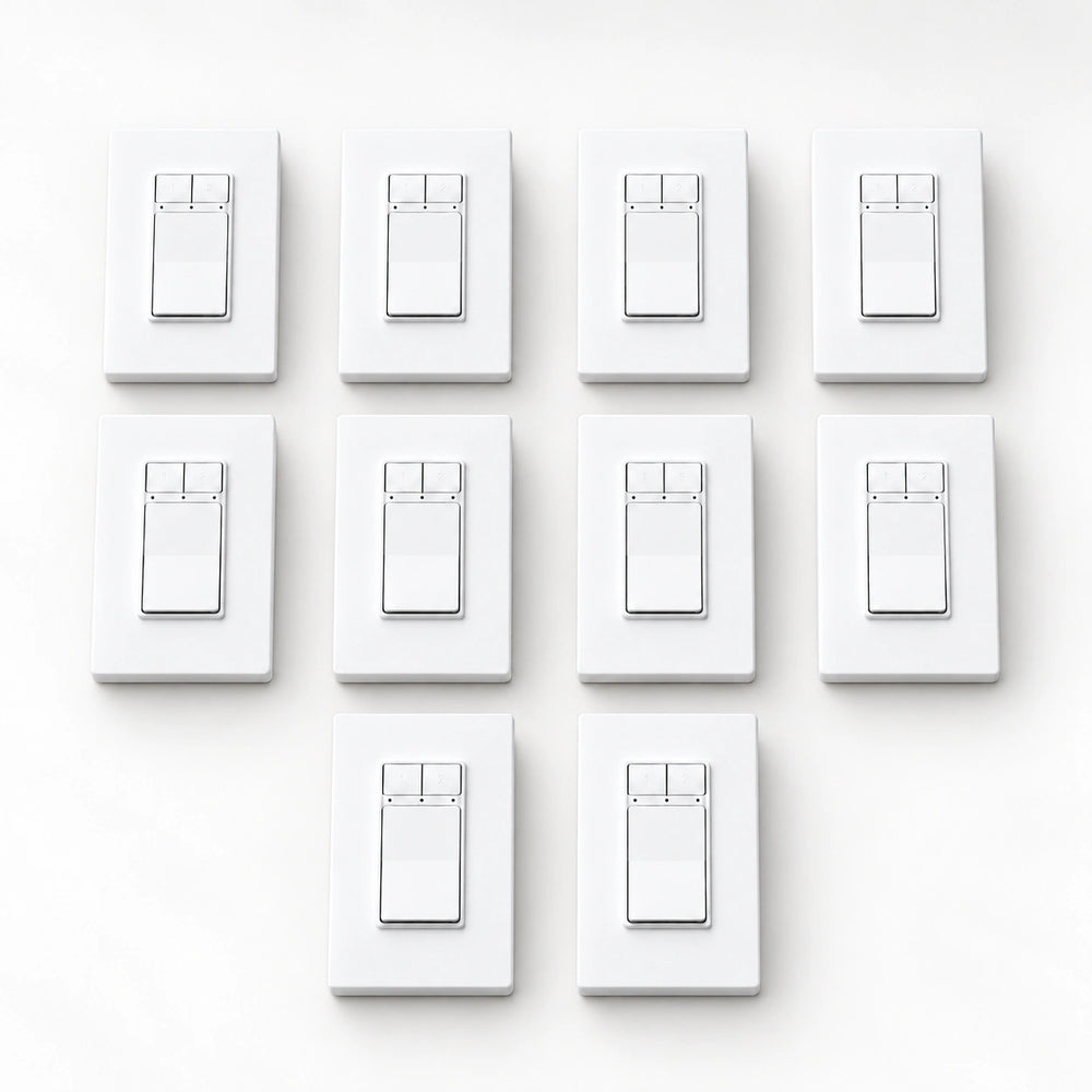 YoLink FlexSwitch, 10-Pack — arranged main components