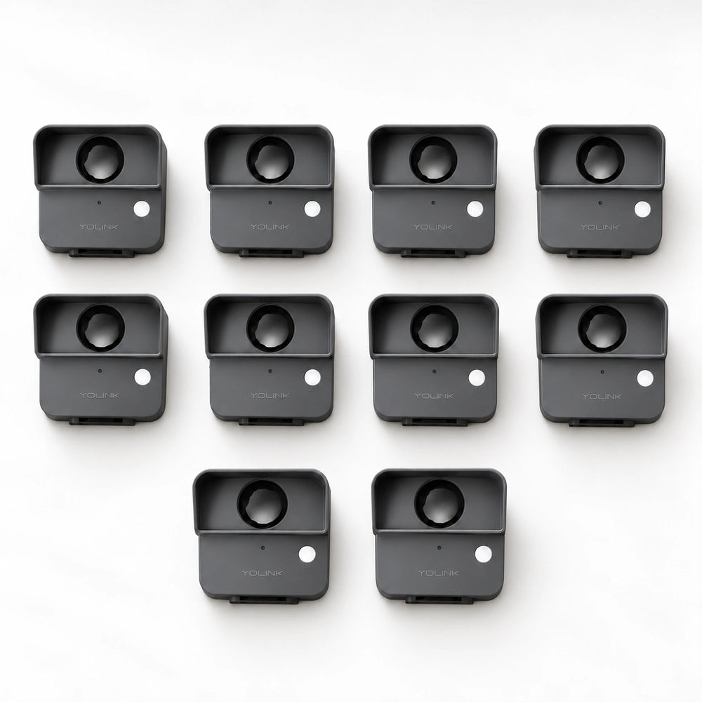 YoLink Outdoor Motion Sensor, 10-Pack — arranged main components