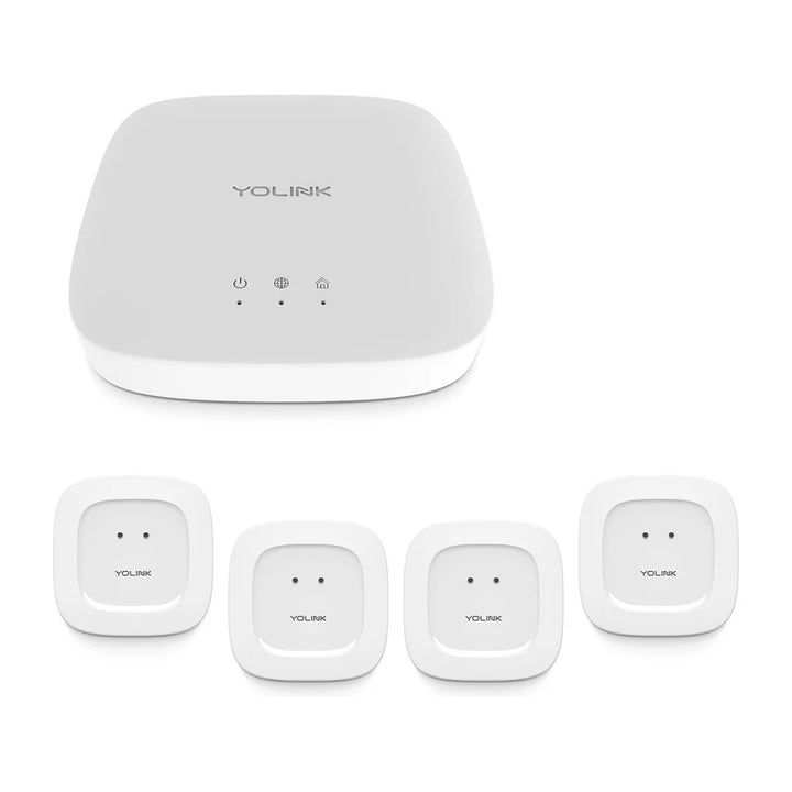 Water Leak Detection Starter Kit: Hub & Four Water Leak Sensors