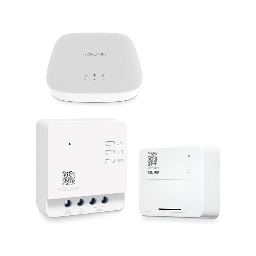 Smart Garage Door Kit 1 - Garage Door Controller, Door Sensor, YoLink Hub