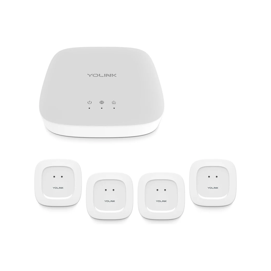 Water Leak Detection Starter Kit: Hub & Four Water Leak Sensors