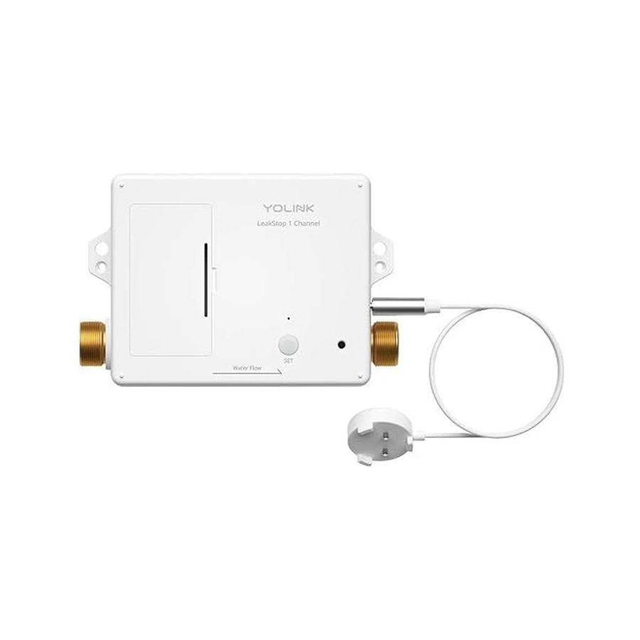 LeakStop 1 Channel Leak Detector, Stops Running Water in Home, Office, or Apartment Toilets & Sinks, Auto Shutoff Valve, Prevents Water Waste, Real-Time Monitoring