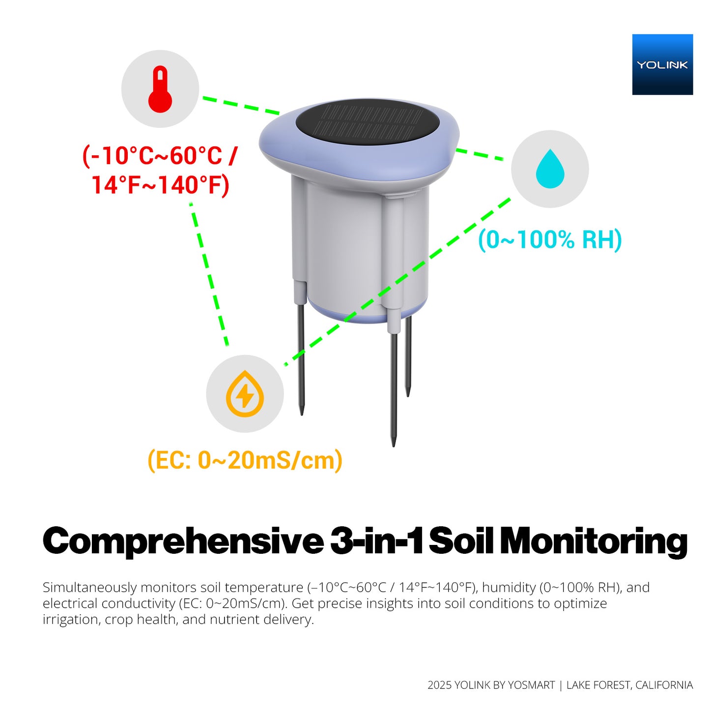 Solar Soil Detector 10-Pack