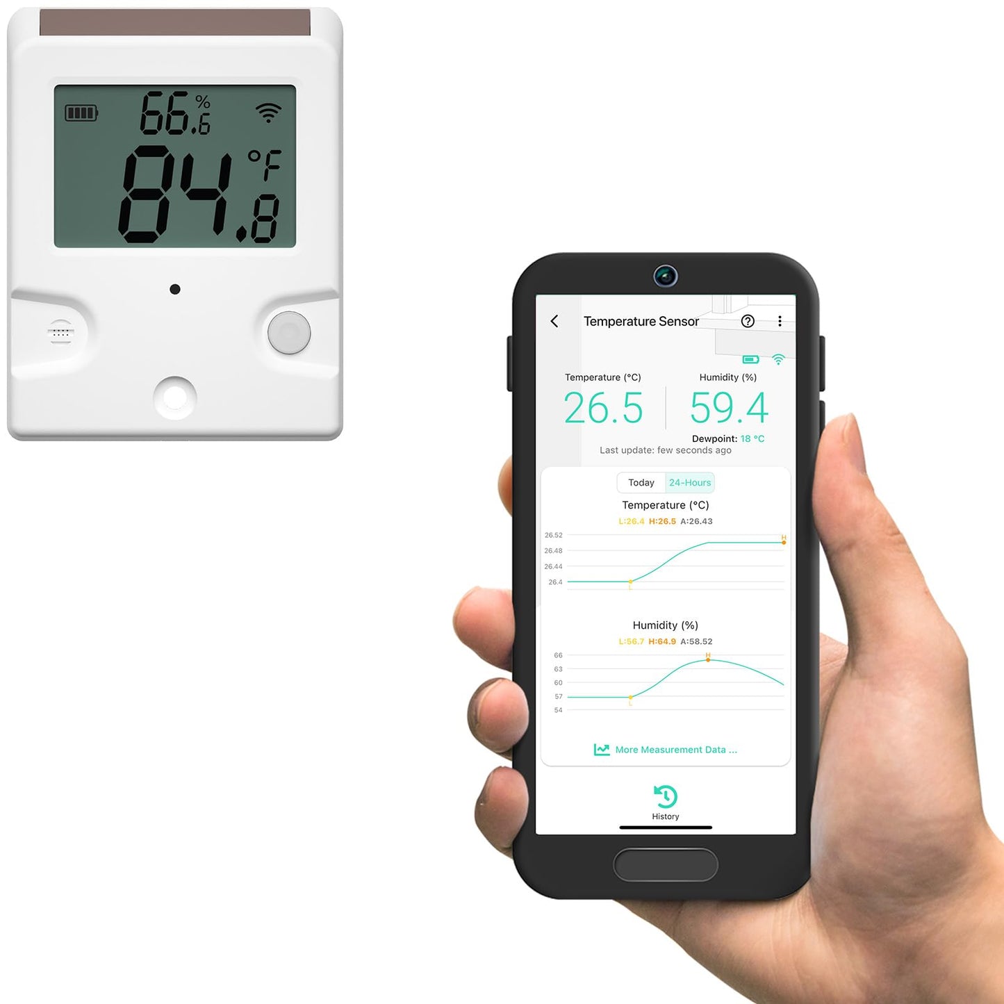 Outdoor Solar Thermometer Hygrometer
