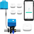 Water Starter Kit of  Blue X3 Valve Controller, Bulldog Valve Robot, 4 Leak Sensors, and Hub