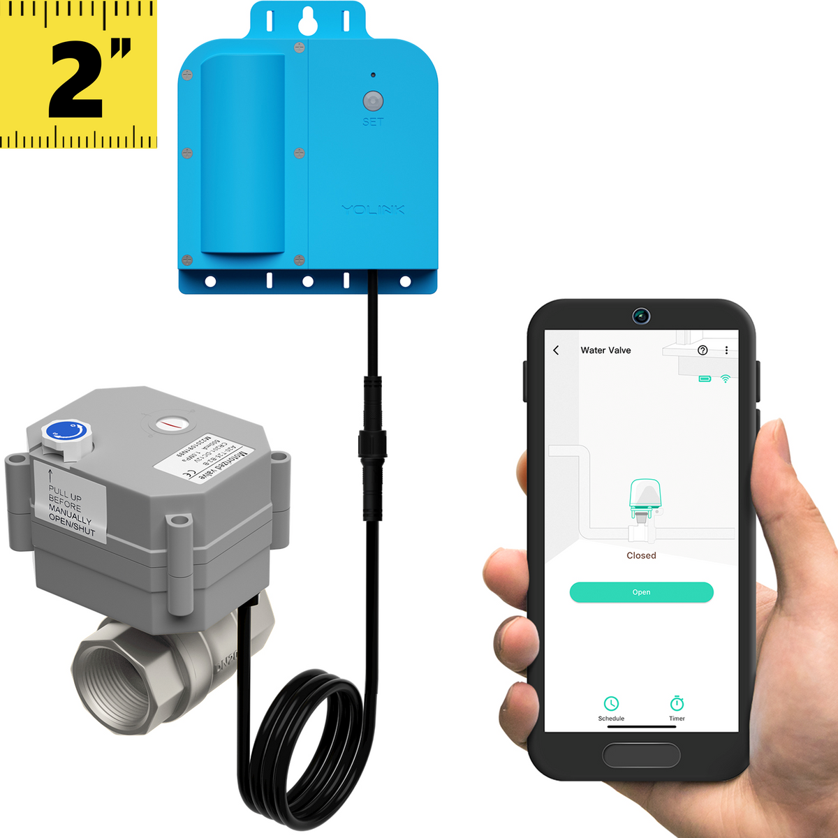X3 Valve Controller & 2-Inch DN Series Stainless Steel Motorized Valve