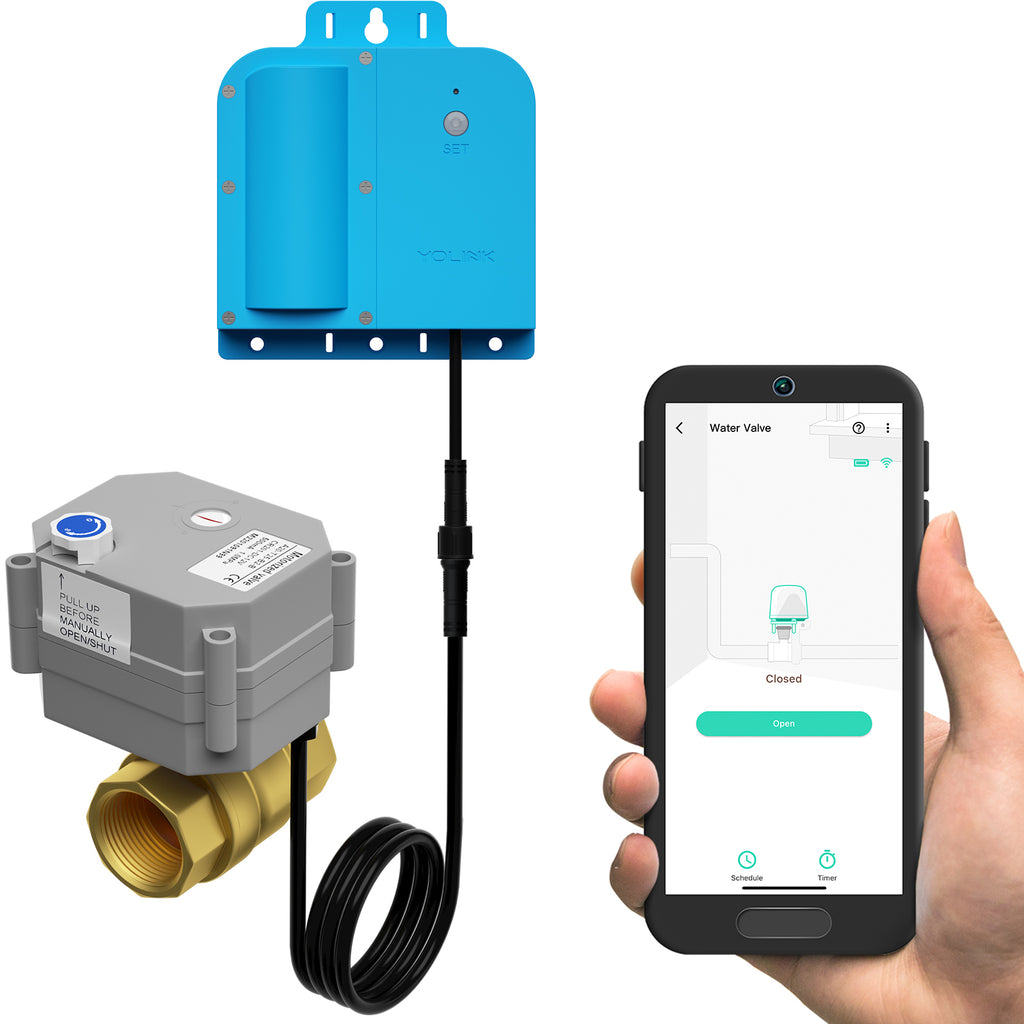 LeakSMART Water Leak Detection Starter Kit by leakSMART includes 1â€ Automatic  Water Shutoff Valve, Water Leak Sensor, and Smart Hub