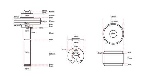 Wall mount interior HVAC temperature sensor R201 