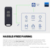 Mini On/Off Fob, Programmable, Rechargeable Smart Fob, Up to 1/4 Mile Range, Controls Up to 128 YoLink Devices (Plugs, Switches, Relays, Valves, Locks), Hub Recommended for D2D Pairing via App