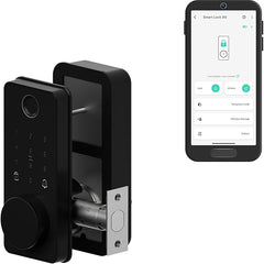 YoLink Smart Deadbolt Lock with Fingerprint, Keypad, IC Card, YoLink Fob and YoLink App Control – LoRa Long Range, Alexa, Google, IFTTT and Home Assistant – YoLink Hub Required