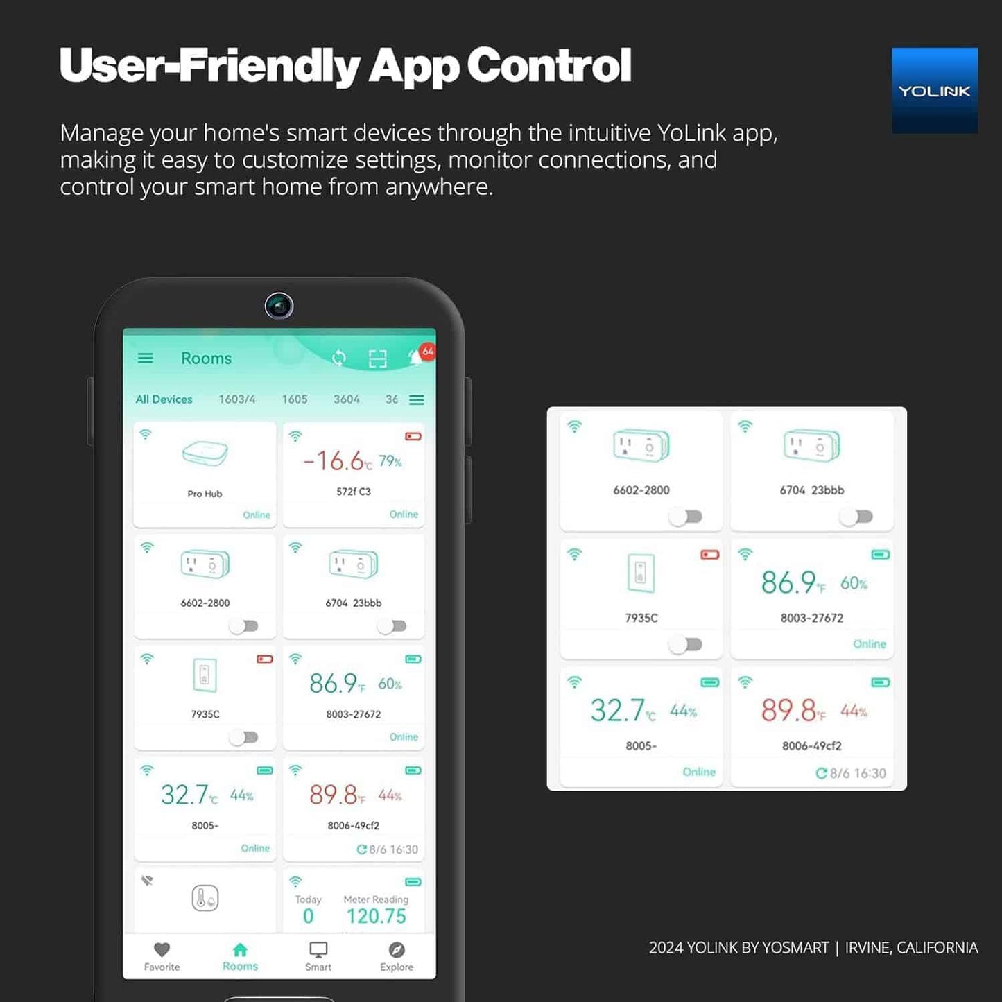 User-friendly app control.
