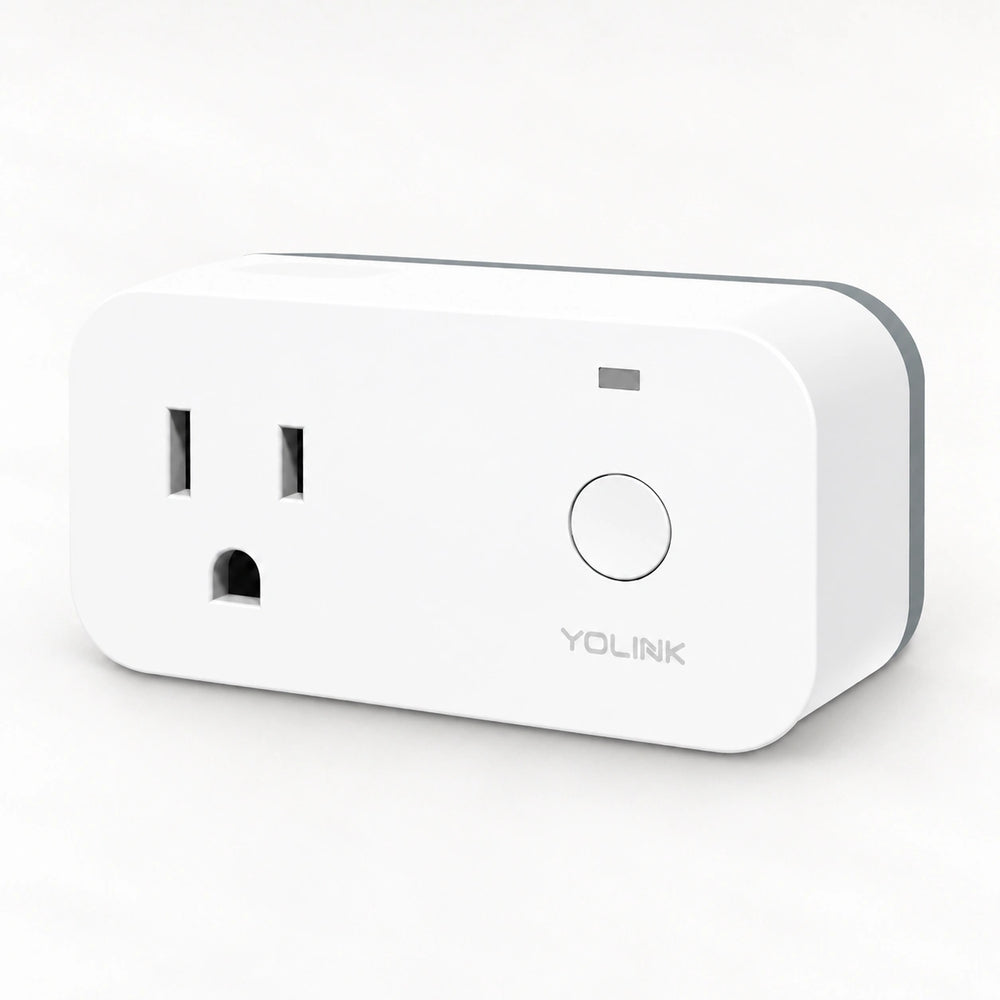 YoLink Smart Plug with Power Monitoring — product-only photograph
