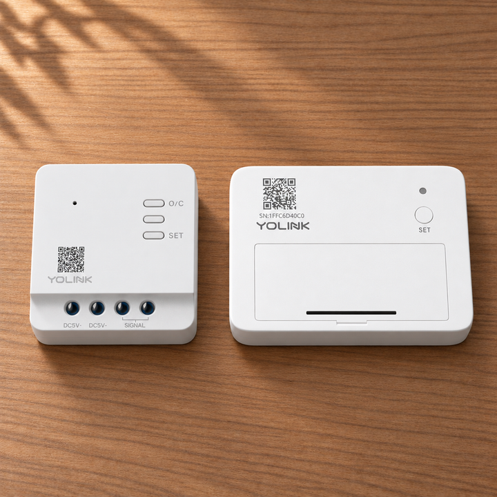 YoLink Garage Door Kit 1 — arranged main components