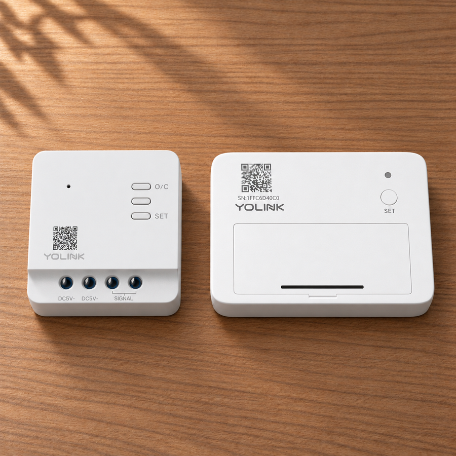 YoLink Garage Door Kit 1 — arranged main components
