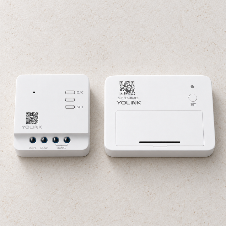 YoLink Garage Door Kit 1 — arranged main components