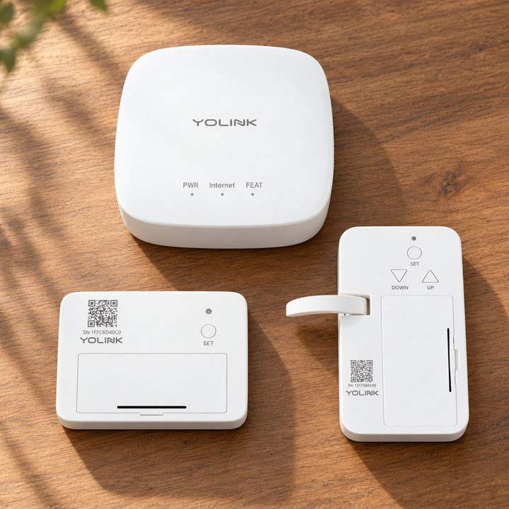 YoLink Garage Door Kit 2 — arranged main components