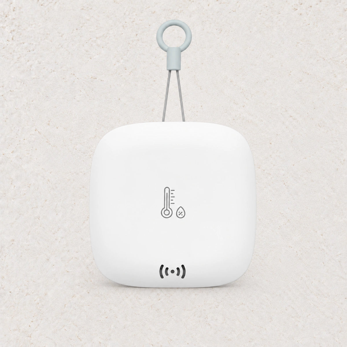 YoLink Weatherproof Temperature & Humidity Sensor — arranged product-only photograph on a subtle white textured surface