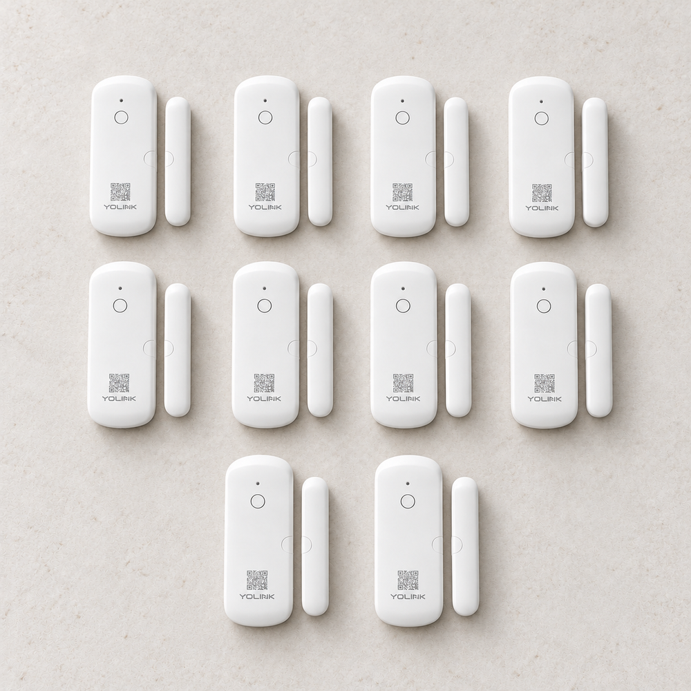 YoLink Door Sensor, 10-Pack — arranged main components