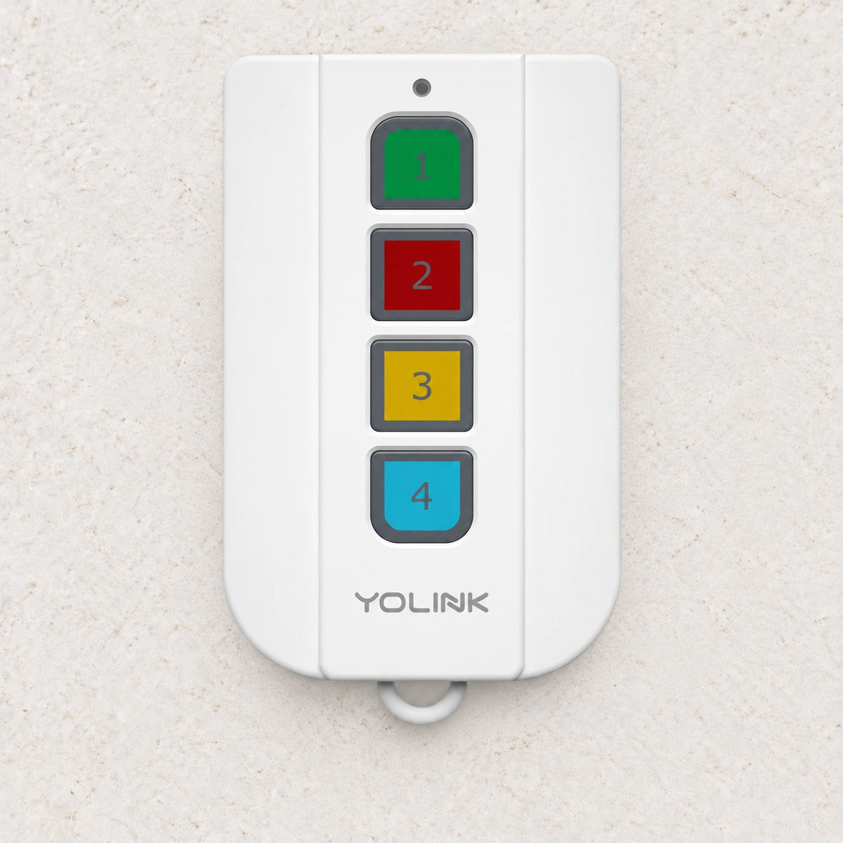YoLink FlexFob, 2nd Generation — arranged product-only photograph on a subtle white textured surface