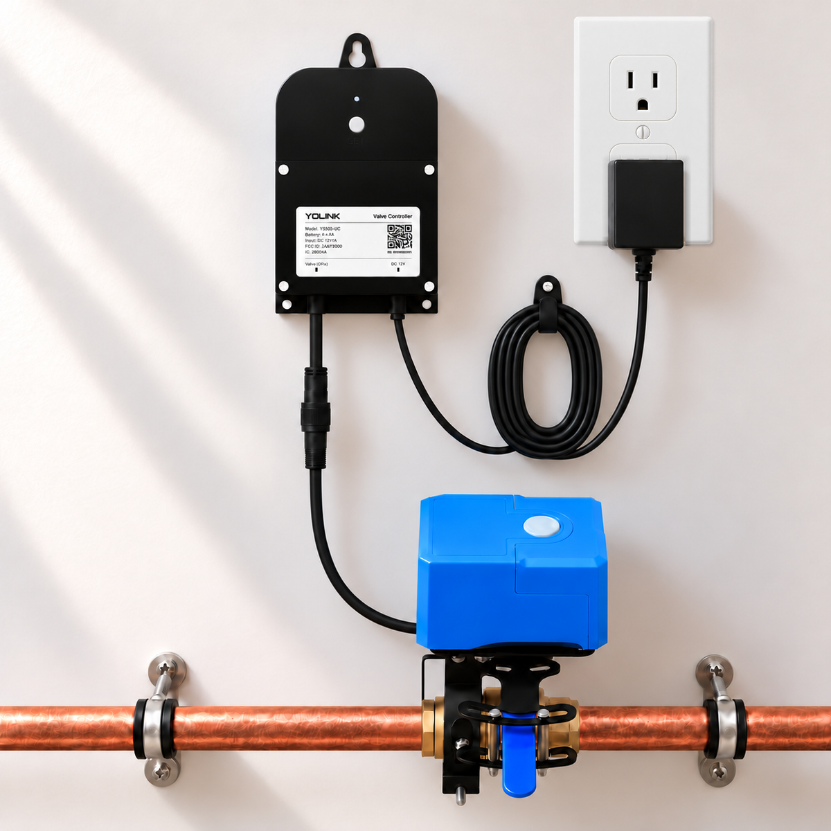 YoLink Valve Controller 2 Kit with Bulldog Valve Robot — representative natural-use view