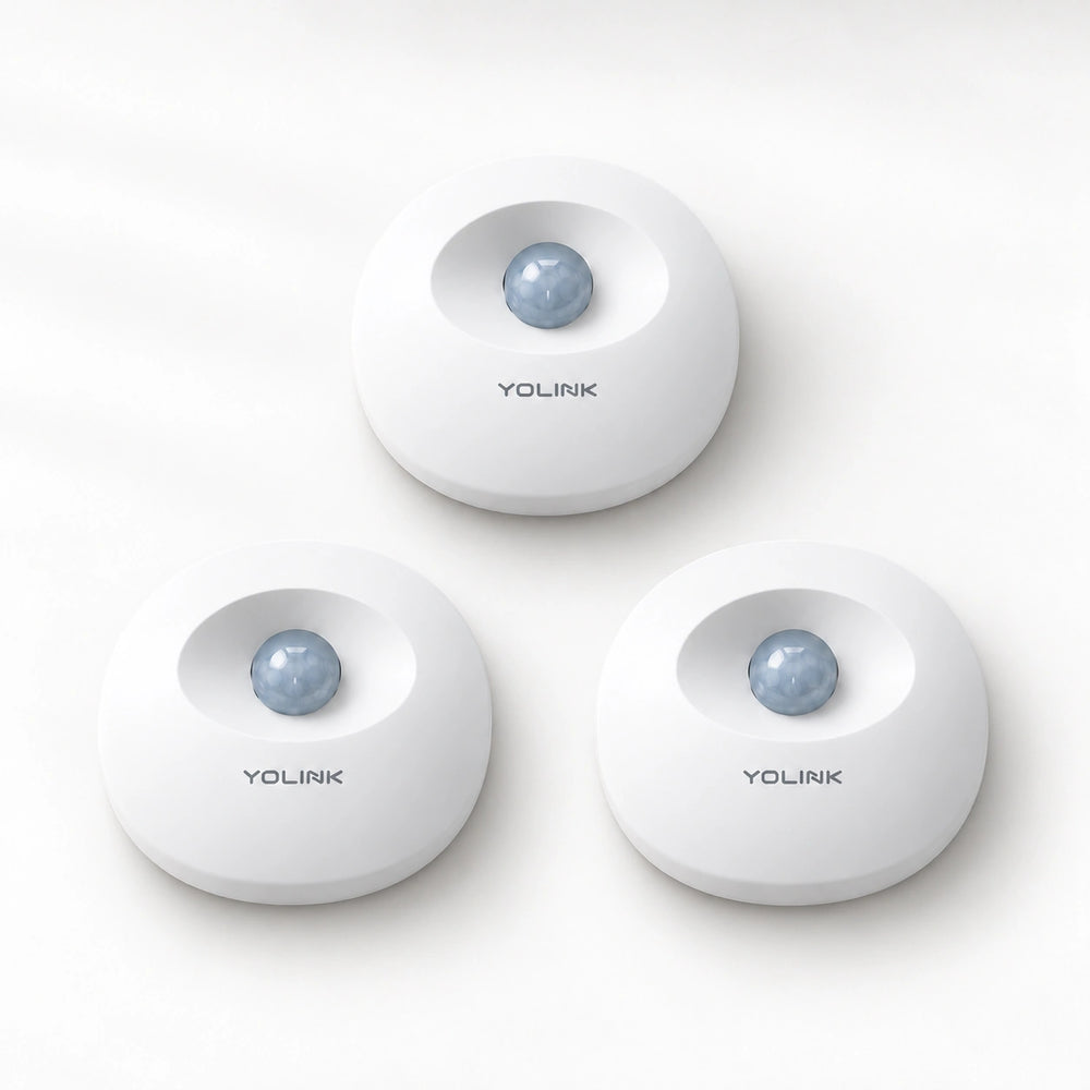 YoLink Indoor Motion Sensor, 3-Pack — arranged main components