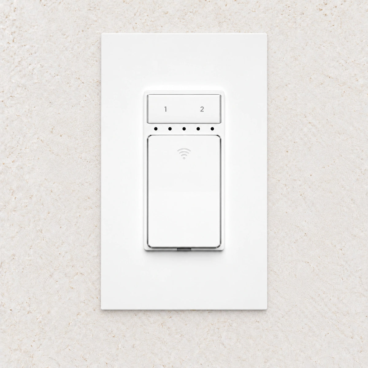 YoLink In-Wall Switch 2 — arranged product-only photograph on a subtle white textured surface