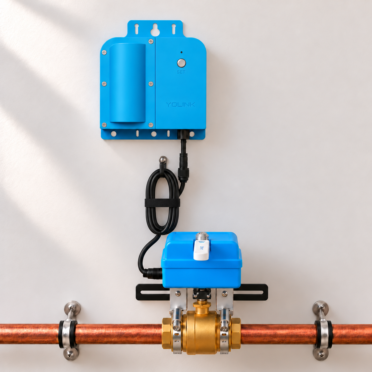 YoLink X3 Valve Controller Kit with EVO Valve Operator — representative natural-use view