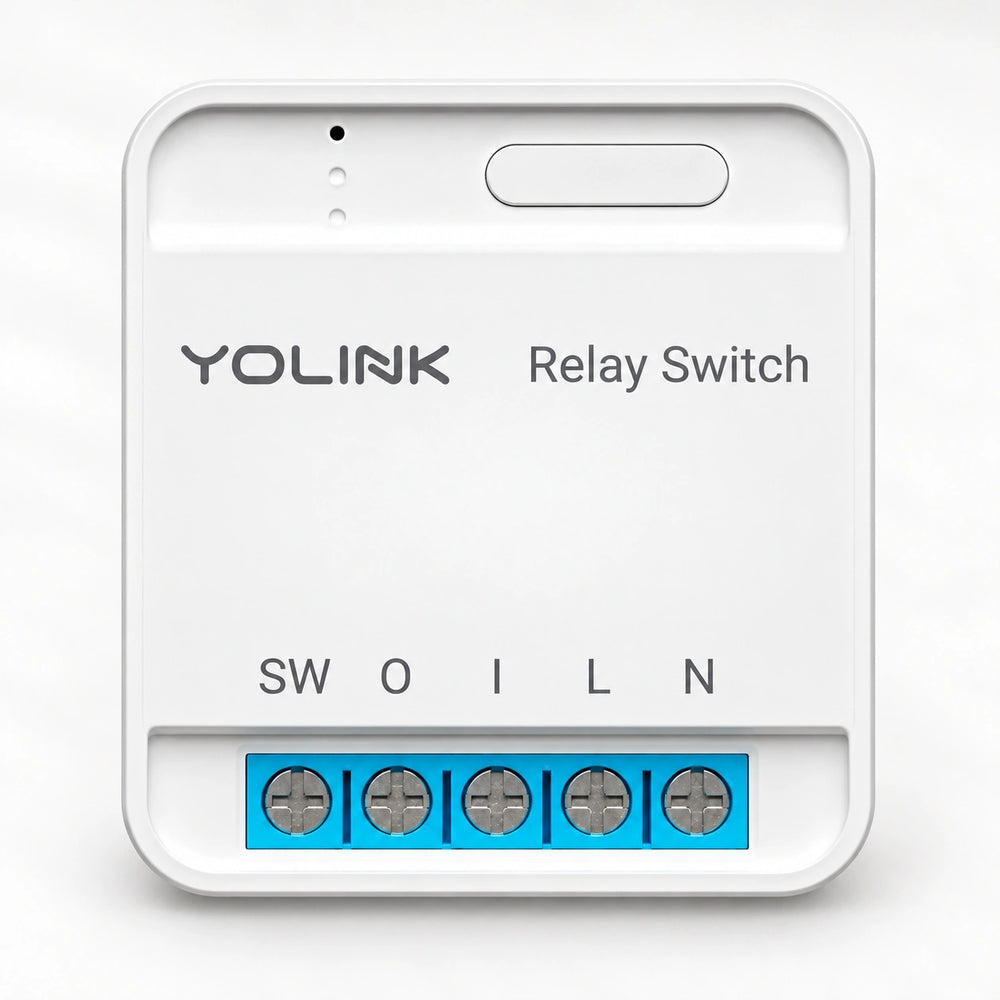 YoLink Relay Switch with Power Monitoring, 15A — product-only photograph