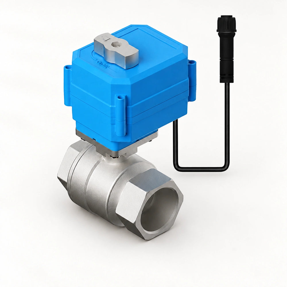 YoLink DN50 Stainless Steel Motorized Valve, 2-inch — product-only photograph