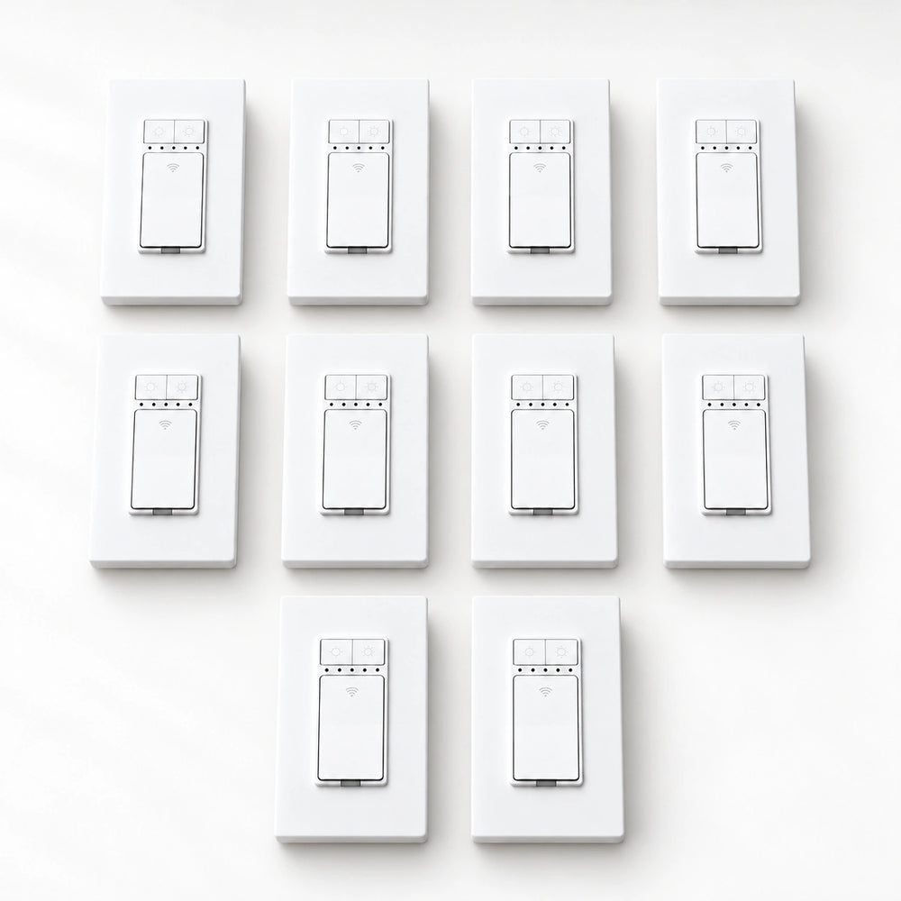 YoLink Dimmer Switch, 10-Pack — arranged main components
