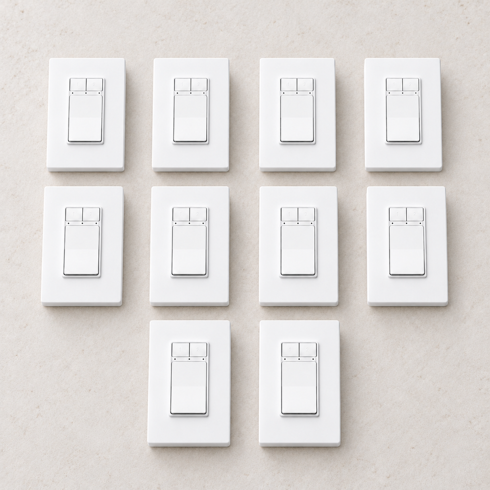 YoLink FlexSwitch, 10-Pack — arranged main components