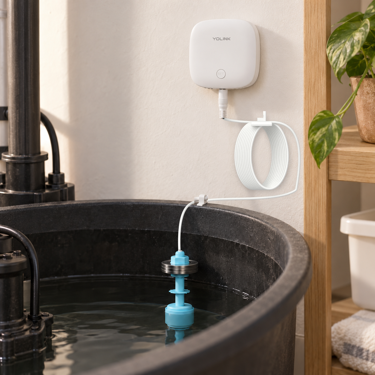 YoLink Water Level Sensor with Float Switch, 10-Pack — representative natural-use view