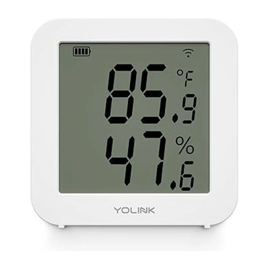 Smart Indoor Hygrometer Thermometer, 2-Year Data Storage Export, Advanced Offline Storage, LoRa Tech, App Push, Email, SMS