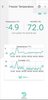 YoLink app: Freezer temperature and humidity readings with two history graphs and a History action.