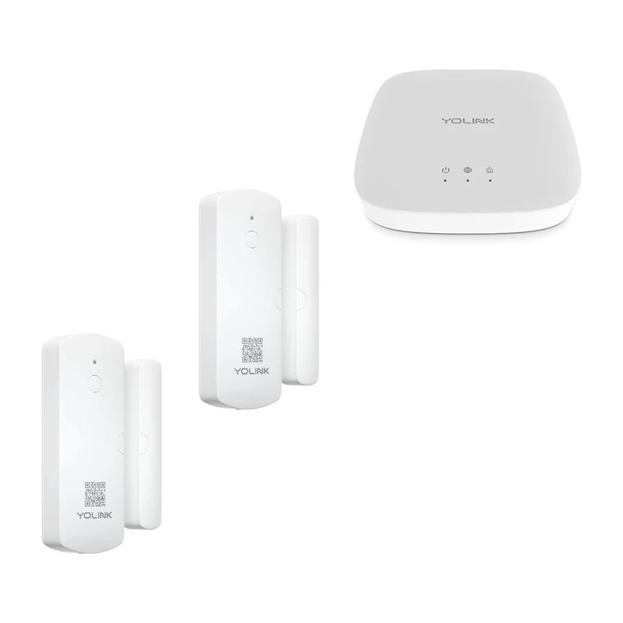 Door Sensor 2-Pack & Hub Starter Kit