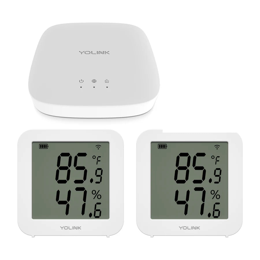 Two X3 Temperature & Humidity Sensors & Hub Starter Kit