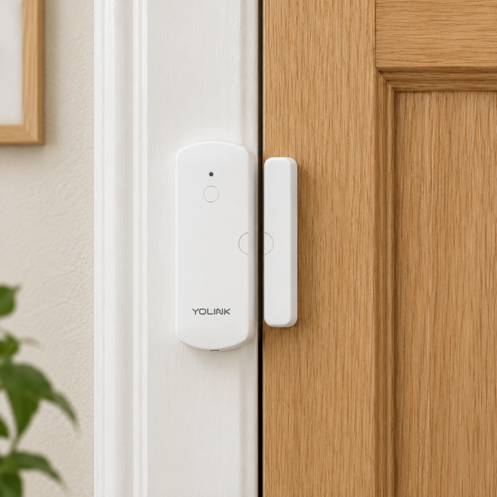 YoLink Door Sensor in a natural home setting