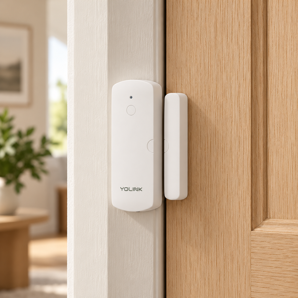 YoLink Door Sensor in a natural home setting