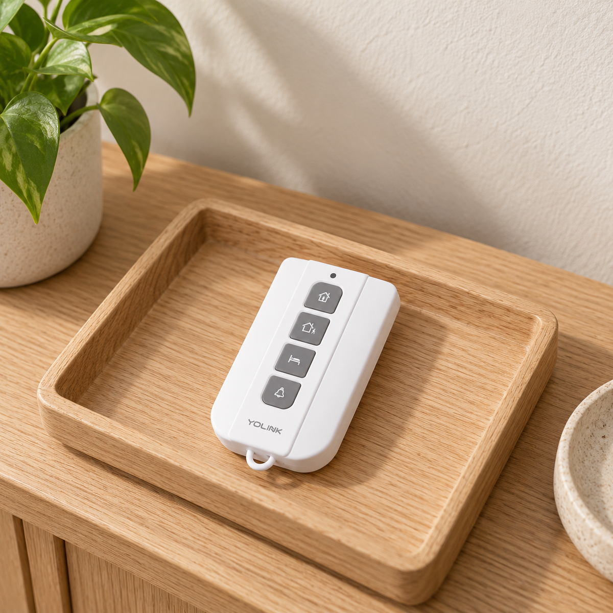 YoLink AlarmFob in a natural home setting
